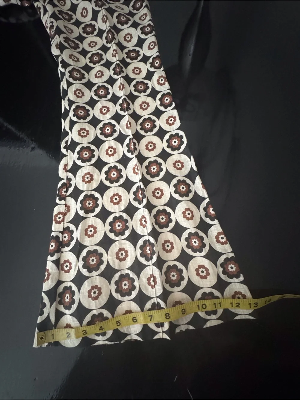 NWT DISSH Dixon Floral Linen Flare Pants - Picture 12 of 16